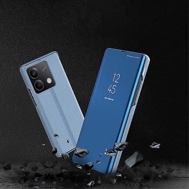 SKALO Xiaomi Redmi Note 13 Pro 5G Clear View Mirror Etui - Rosa guld