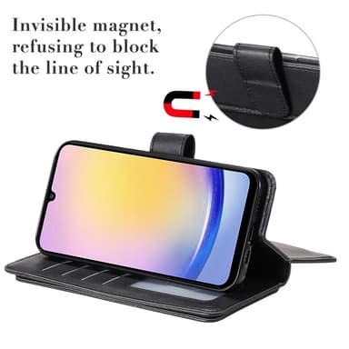 SKALO Samsung A25 5G 10-RUM Flip Cover - Sort