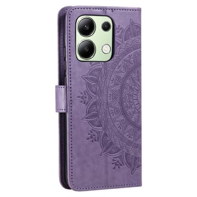 SKALO Xiaomi Redmi Note 13 4G Mandala Flip Cover - Lilla