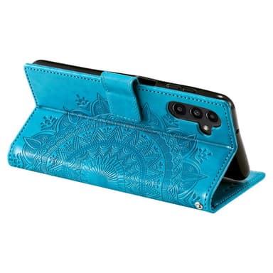 SKALO Samsung A15 4G Mandala Flip Cover - Blå