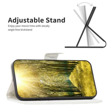 SKALO Samsung A25 5G BINFEN COLOR Quiltet Pung - Hvid