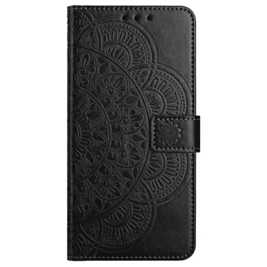 SKALO Xiaomi Redmi Note 13 Pro+ Mandala Flip Cover - Sort
