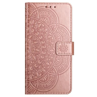 SKALO Xiaomi Redmi Note 13 Pro 5G Mandala Flip Cover - Rosa guld