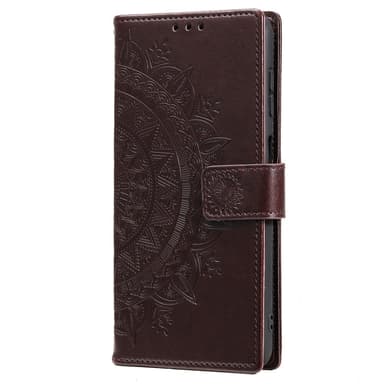 SKALO Samsung A25 5G Mandala Flip Cover - Brun