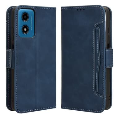 SKALO Motorola Moto G04 6-RUM Pungetaske - Blå