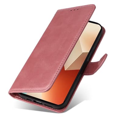 SKALO Xiaomi Redmi Note 13 5G PU-læder Pungetui - Pink