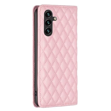 SKALO Samsung A15 4G BINFEN COLOR Big Wallet Quilted Flip Cover - Pink