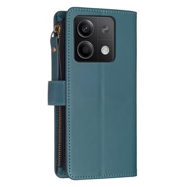 SKALO Xiaomi Redmi Note 13 4G Big Wallet 11-RUM Pungetui - Grøn