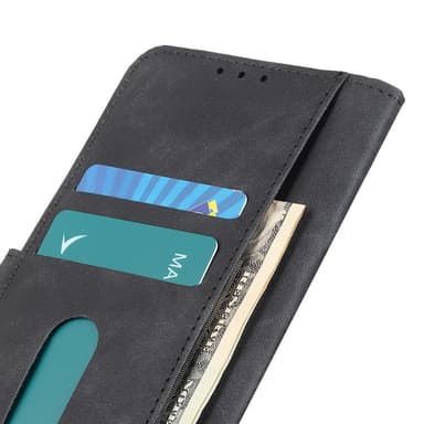 SKALO Xiaomi Redmi Note 13 Pro 5G KHAZNEH Pungetui i PU-læder - Sort