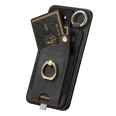 SKALO Xiaomi 14 5G PU-læder Cover med Pung - Sort