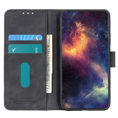 SKALO Xiaomi Redmi Note 13 Pro 5G KHAZNEH Pungetui i PU-læder - Sort