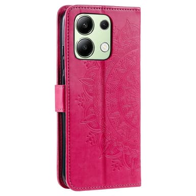 SKALO Xiaomi Redmi Note 13 4G Mandala Flip Cover - Cerise