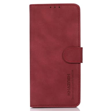 SKALO Xiaomi Redmi Note 13 5G KHAZNEH Pungetui i PU-læder - Rød