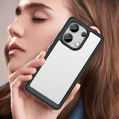 SKALO Xiaomi Redmi Note 13 4G Farve Bumper Cover - Sort