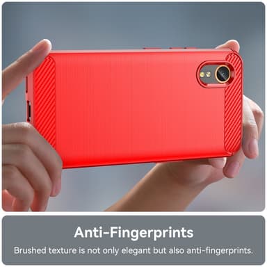 SKALO Samsung Xcover 7 Armor Carbon Stødsikker TPU-cover - Rød
