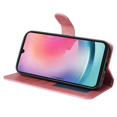 SKALO Samsung A25 5G PU-læder Pungetui - Pink