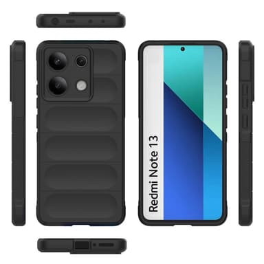 SKALO Xiaomi Redmi Note 13 4G Rugged Bumpers TPU-Cover - Sort