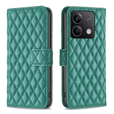 SKALO Xiaomi Redmi Note 13 4G BINFEN COLOR Quiltet Pung - Grøn