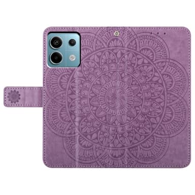 SKALO Xiaomi Redmi Note 13 Pro 5G Mandala Flip Cover - Lilla
