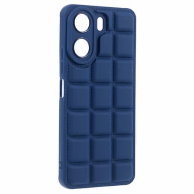 SKALO Xiaomi Redmi 13C 4G Puffer Bumper TPU-Cover - Mørkeblå