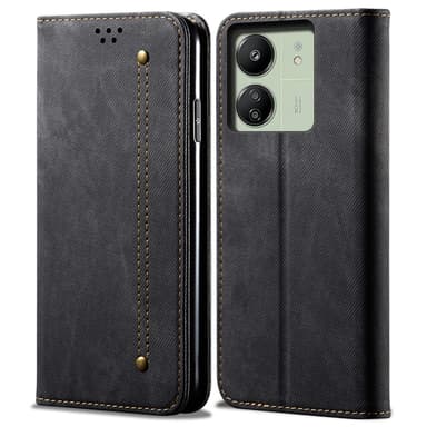SKALO Xiaomi Redmi 13C 4G Jeans Flip Cover - Sort