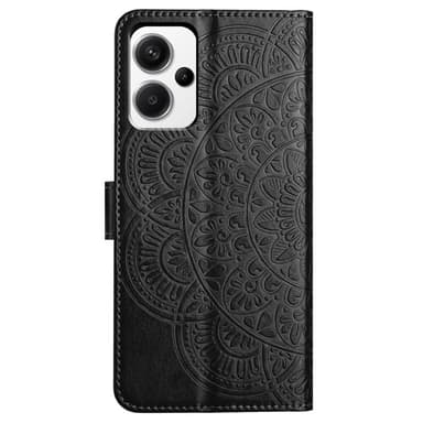 SKALO Xiaomi Redmi Note 13 Pro+ Mandala Flip Cover - Sort