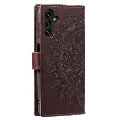 SKALO Samsung A25 5G Mandala Flip Cover - Brun