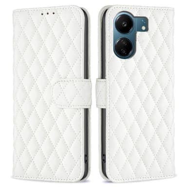 SKALO Xiaomi Redmi 13C 4G BINFEN COLOR Quiltet Pung - Hvid