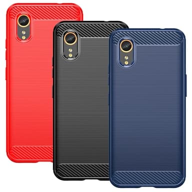 SKALO Samsung Xcover 7 Armor Carbon Stødsikker TPU-cover - Rød