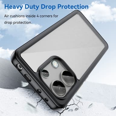 SKALO Xiaomi Redmi Note 13 4G Farve Bumper Cover - Sort