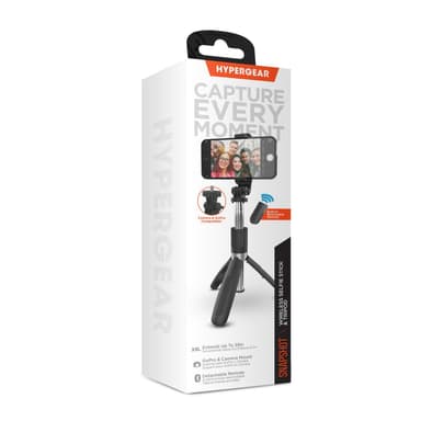 Hypergear snapshot trådløs selfie stang + tripod - sort