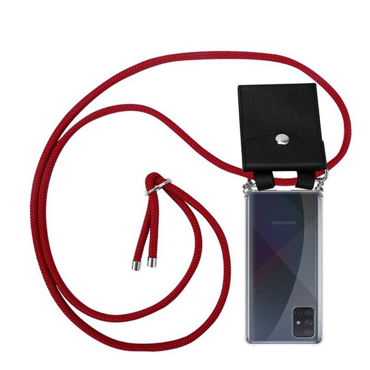 Samsung Galaxy A71 5G Etui Cover Kæde (Rød)