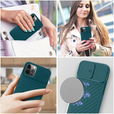 iPhone 13 PRO MAX Cover Etui Case (Grøn)