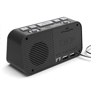 Bedside LED skærm Digitalt vækkeur FM / DAB radio