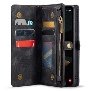 CASEME til Samsung Galaxy A55 5G 2-i-1 tegnebog taske - Sort