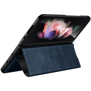 SKALO Samsung Z Fold5 SULADA PU-læder Fold Cover - Sort