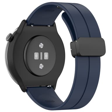 Urremme magnetisk spænde silikone Mørkeblå 20 mm Samsung Galaxy Watch 5/5 Pro/4/4 Classic/3 41 mm, Huawei Watch GT3 42 mm/GT2 42 mm, Huami Amazfit GTR 4 Mini/3/2 Mini, Garmin Forerunner 245/245 Music