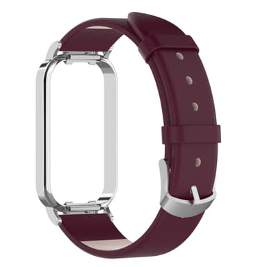 INF Urrem med urkasse i ægte læder Bordeaux Redmi Band 2