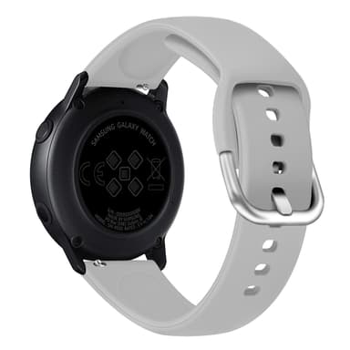 Urrem silikone Grå 22 mm Huawei GT1/2 Gen, Samsung Watch 3 45mm, Samsung watch 46mm, Samsung Gear S3 Classical/Frontie, Huawei Watch GT/GT 2 46mm