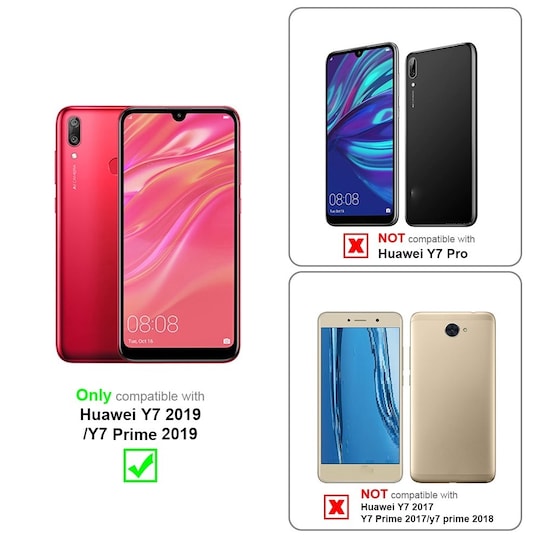 Huawei Y7 2019 / Y7 PRIME 2019 Cover Etui Case (Hvid)