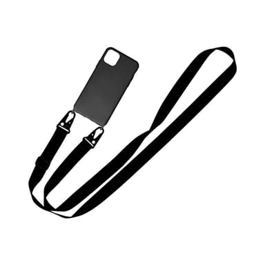 TPU telefonetui med snor Sort iPhone 13