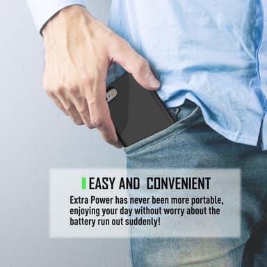 iPhone 6P Plus / 6S Plus / 7 Plus / 8 Plus batteridæksel 5500 mAh Sort