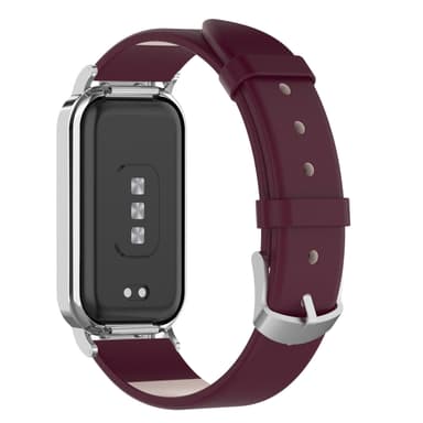INF Urrem med urkasse i ægte læder Bordeaux Redmi Band 2