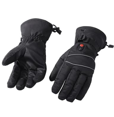 Genopladelige opvarmede handsker Sort L