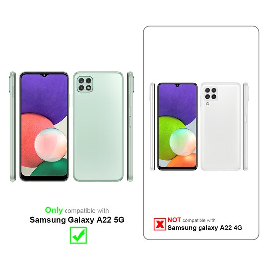 Samsung Galaxy A22 5G Cover Etui Case (Blå)