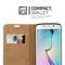 Samsung Galaxy S6 EDGE Pungetui Cover Case (Brun)
