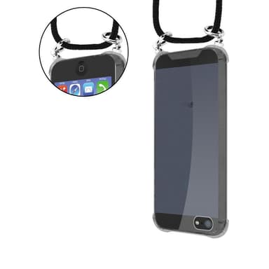 iPhone 5 / 5S / SE 2016 Etui Cover Kæde (Sort)