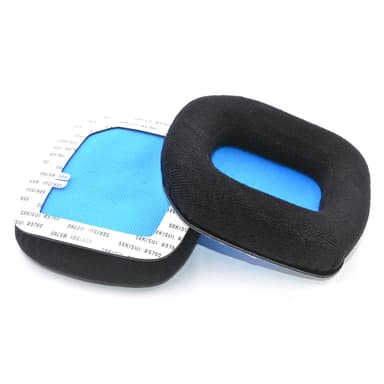 Ørepuder Kompatible med Logitech Astro Headset, Flanell Memory Foam ørepuder Sort