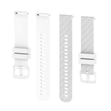 Silikone urrem til Garmin Vivoactive 4 / Vivoactive 3 / Venu 22 mm Hvid 20 mm