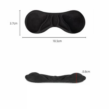Butterfly Heel Grip hälskydd 1 par Sort
